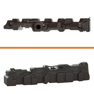 Ford Cab & Chassis Fuel Tank - Titan Fuel Tanks - XXL Mid-Ship - Black - `17-`24